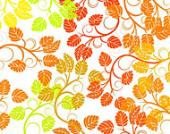 Autumn Petals Leaf Pattern